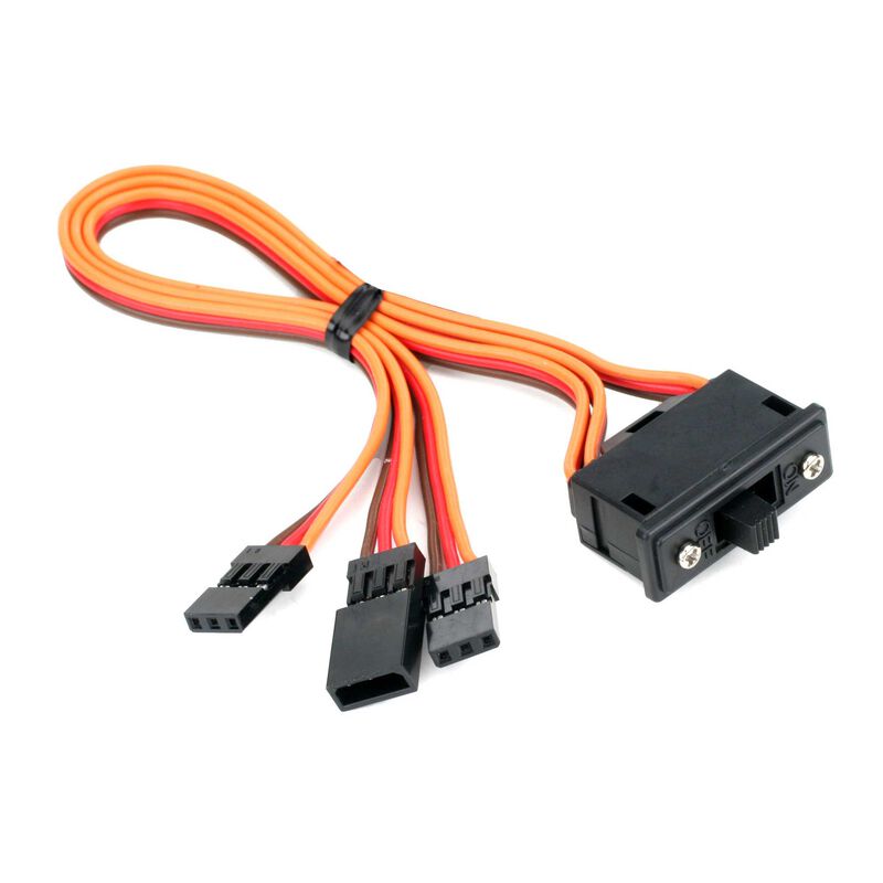 Spektrum Deluxe 3 Wire RC R/C Airplane Battery On Off Switch Harness SPM9532